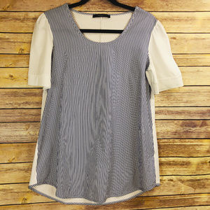 Weekend MaxMara Blue Striped / Searsuck Shirt